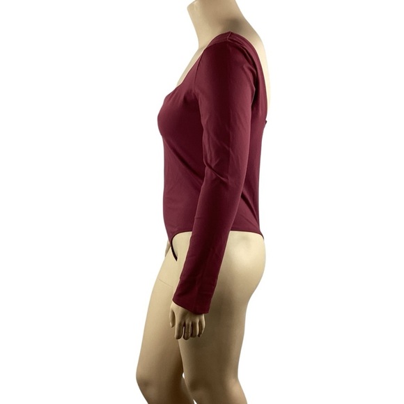 Free People Intimately Stars Aligned V-Wire Bodysuit Size XL Rhododendron - Picture 4 of 9